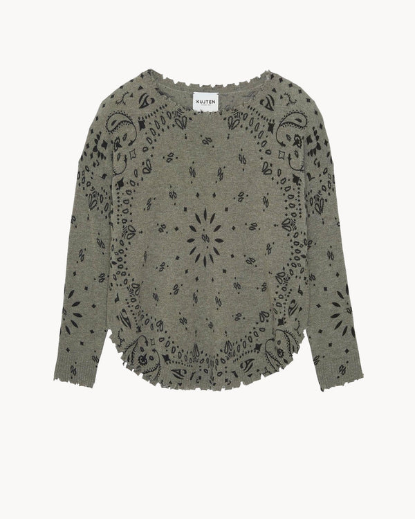 rue madam Pullover Mela Bandana Kaki-Chine