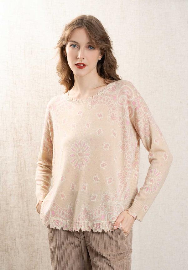 rue madam Pullover Mela Bico Organic-Rose