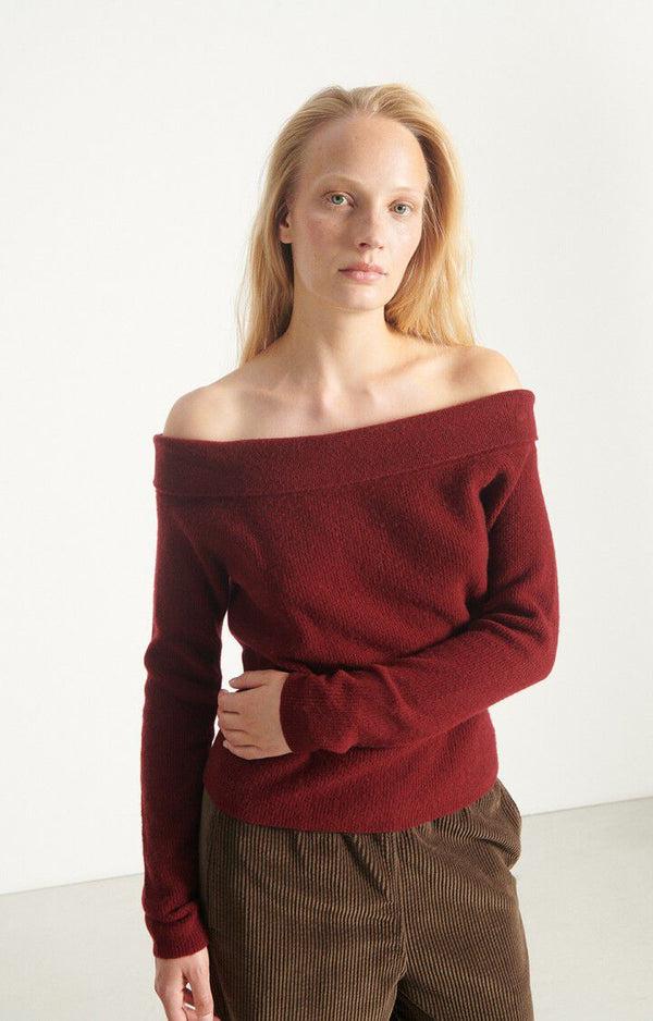 rue madam Pullover Rax18j Cerisier