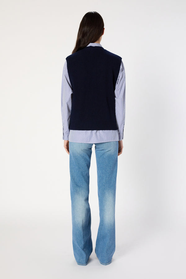 Rue Madam Pullover/vest Dcu06c231 Navy