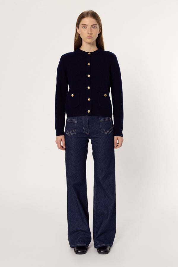 Rue Madam Pullover/vest Dcu13c228 Navy