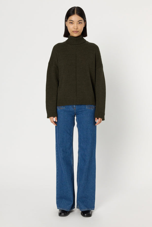 Rue Madam Pullover/vest Dcu93c244 Khaki-Green