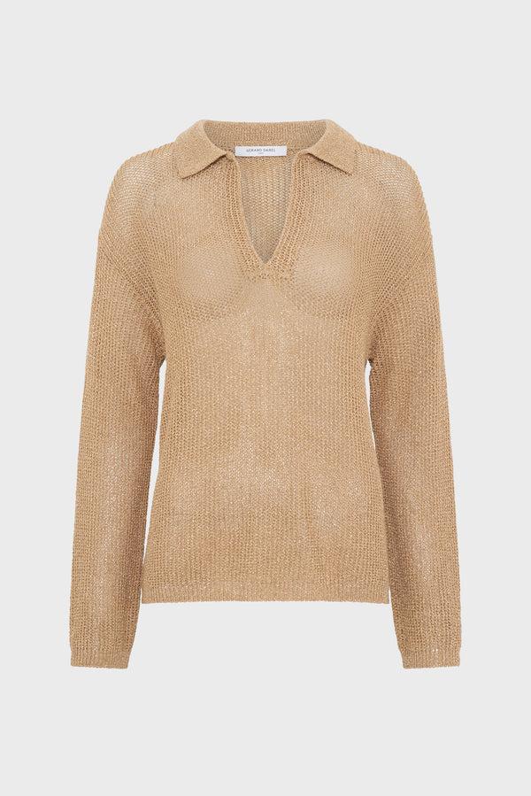 rue madam Pullover/vest Ddu22d200 Gold