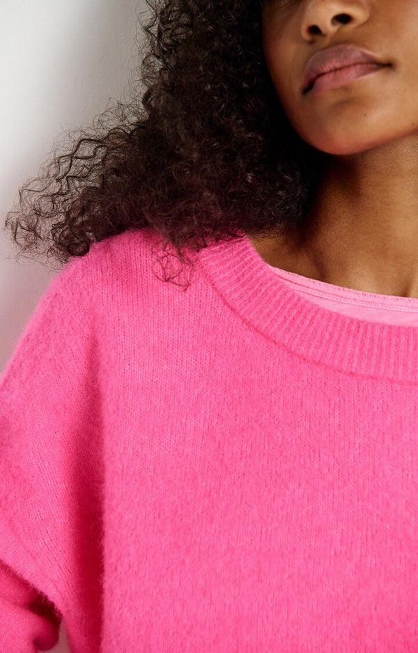 Rue Madam Pullover Vito18e Rose-Fluo-Chine