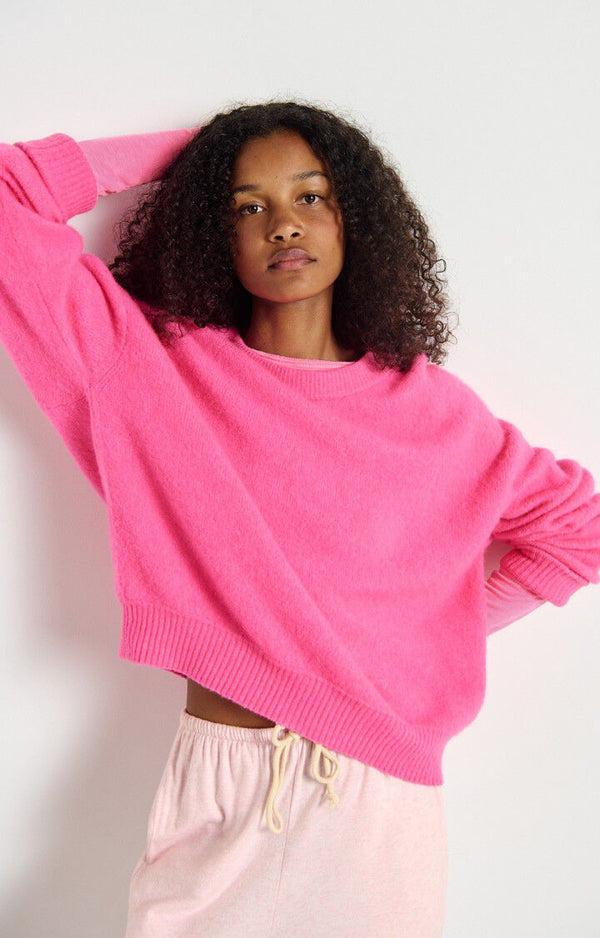rue madam Pullover Vito18e Rose-Fluo-Chine