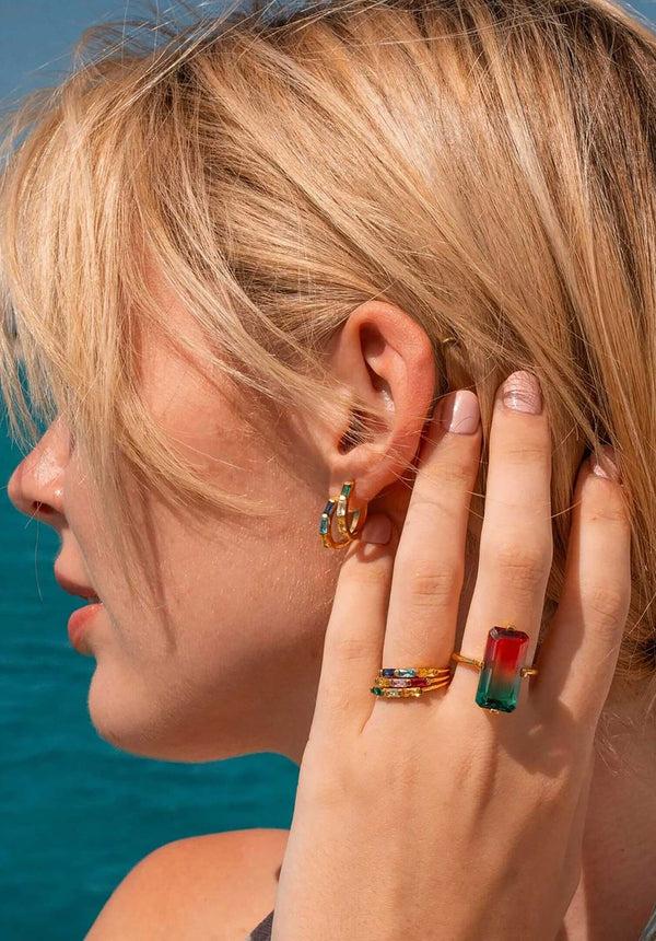 Rue Madam Ring Brpa6 Rose-Aqua