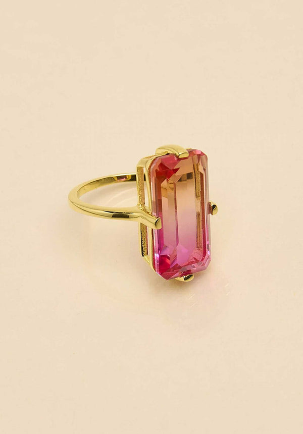 rue madam Ring Brpo6 Orange-Fuchsia
