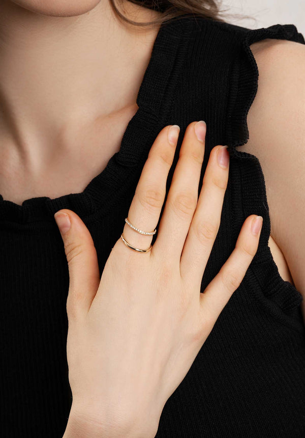 rue madam Ring Double Ring Diamond