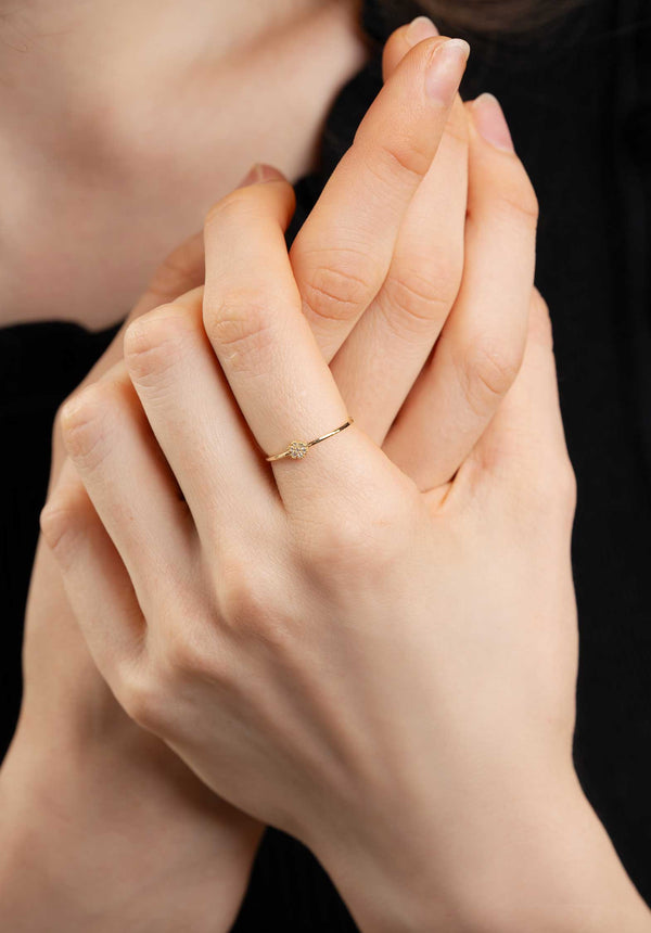 rue madam Ring Flower Ring Gold