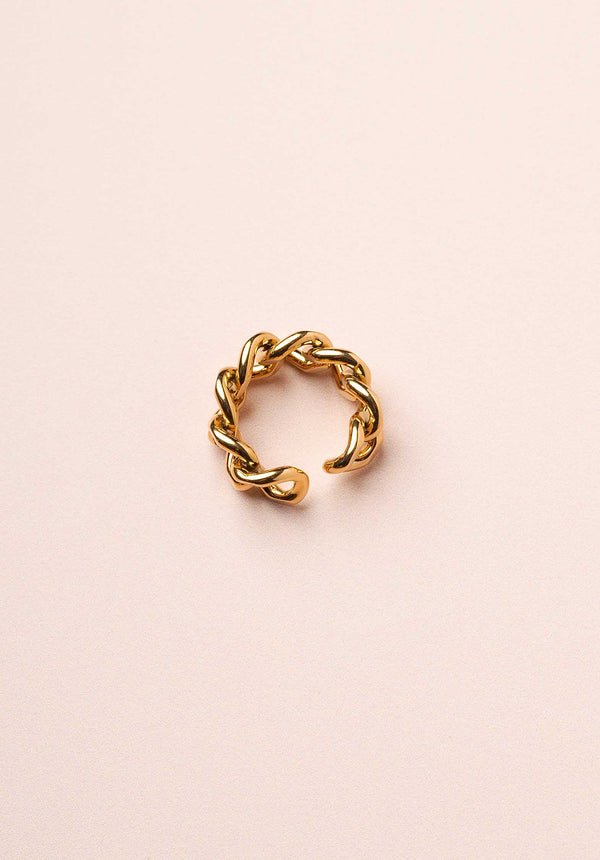 Rue Madam Ring Thick Chain Ring Gold