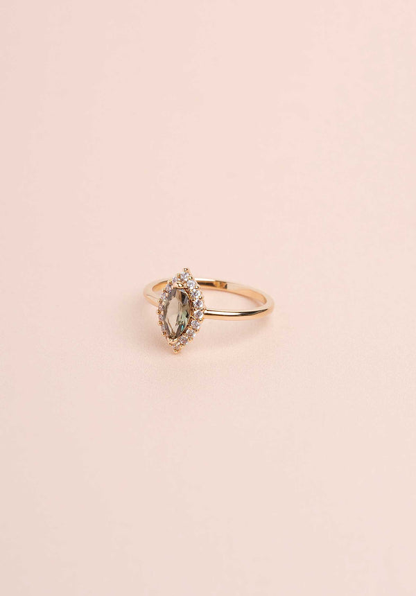rue madam Ring Zirc Stone Eye R Gold