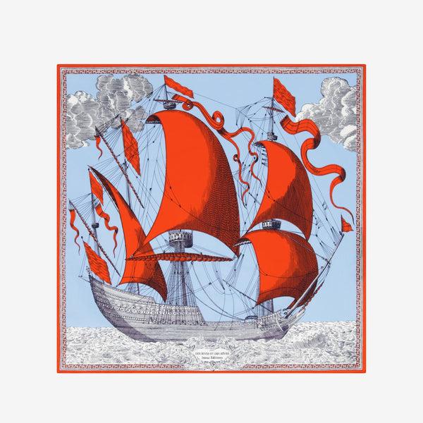 rue madam Scarf Ca21des06 Red