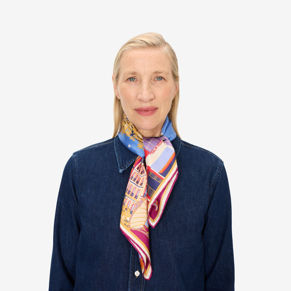 rue madam Scarf Ca21jai64 Night