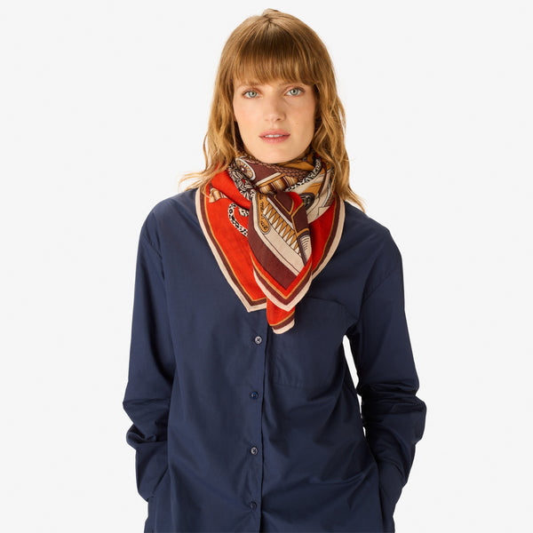 rue madam Scarf Ca221ni06 Red
