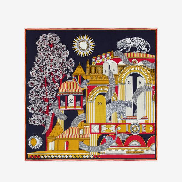 Rue Madam Scarf Ca221ni24 Navy