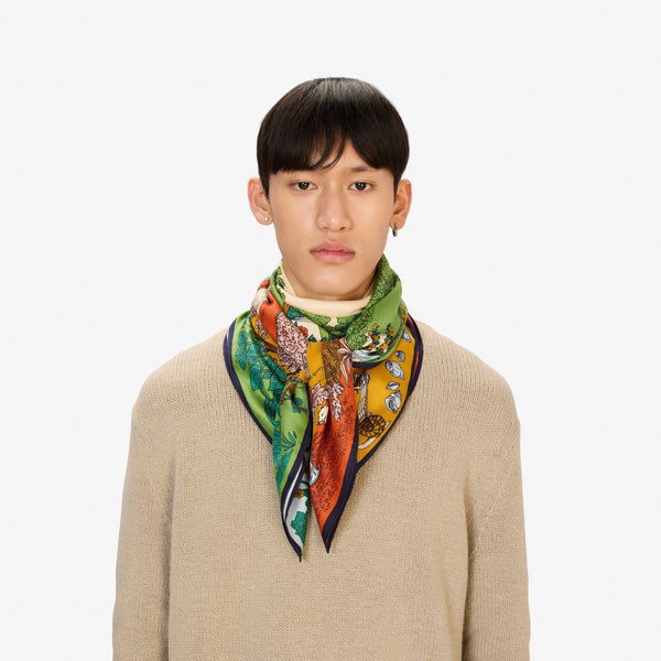 rue madam Scarf Ca221qu02 Natural