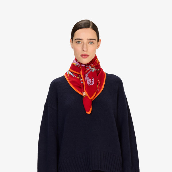 rue madam Scarf Ca221ro06 Red