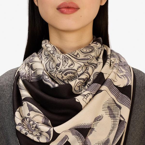 Rue Madam Scarf Ca222ar01 Black