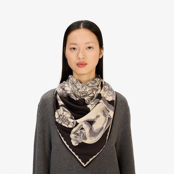 rue madam Scarf Ca222ar01 Black