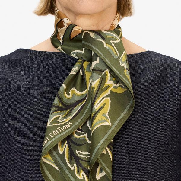Rue Madam Scarf Ca22leo20 Khaki