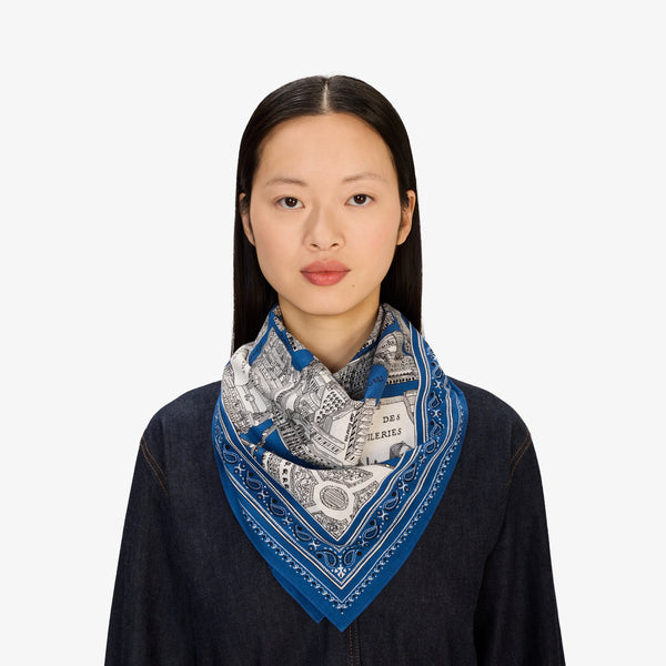 rue madam Scarf Ca22lou04 Blue