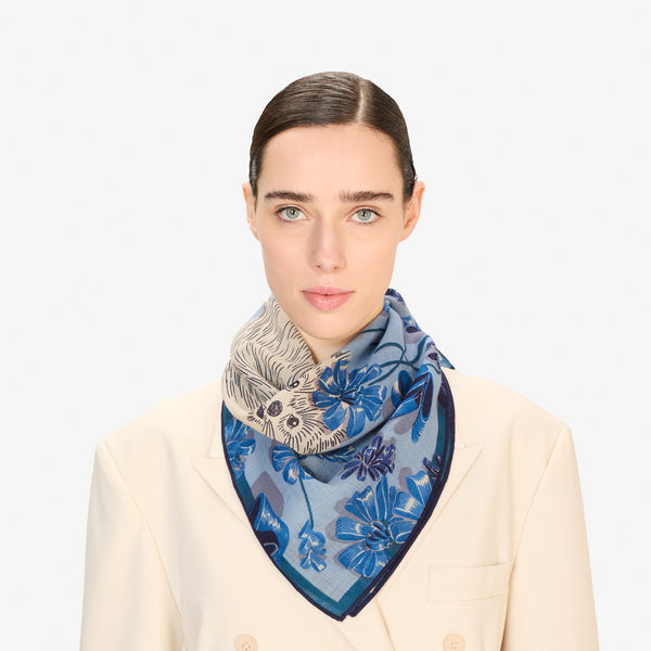 rue madam Scarf Ca22tou04 Blue