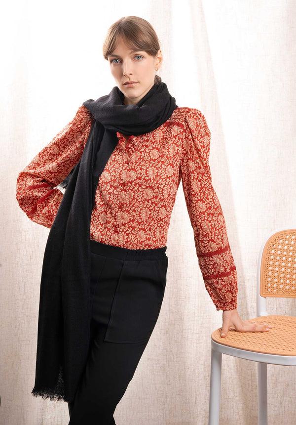 Rue Madam Scarf Cb-hay-17-016 Black