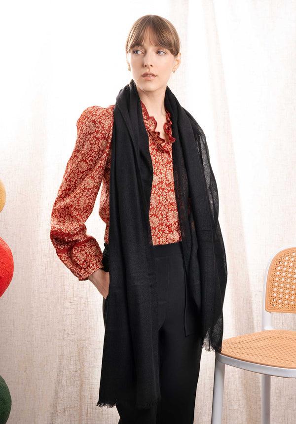 rue madam Scarf Cb-hay-17-016 Black