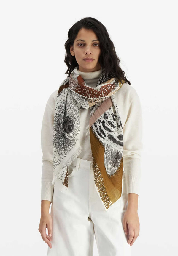 rue madam Scarf Et18fr02 Natural