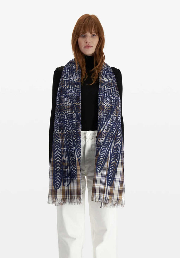 Rue Madam Scarf Et18he24 Navy