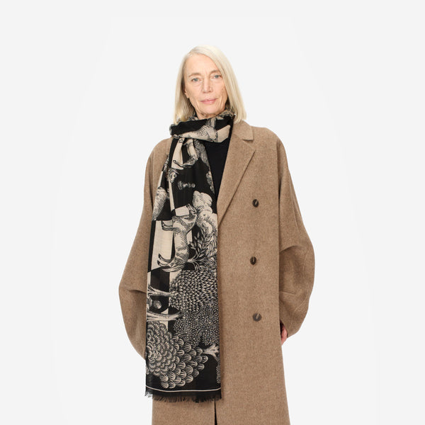 rue madam Scarf Et20mag01 Black