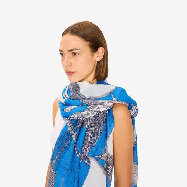 rue madam Scarf Et211de04 Blue