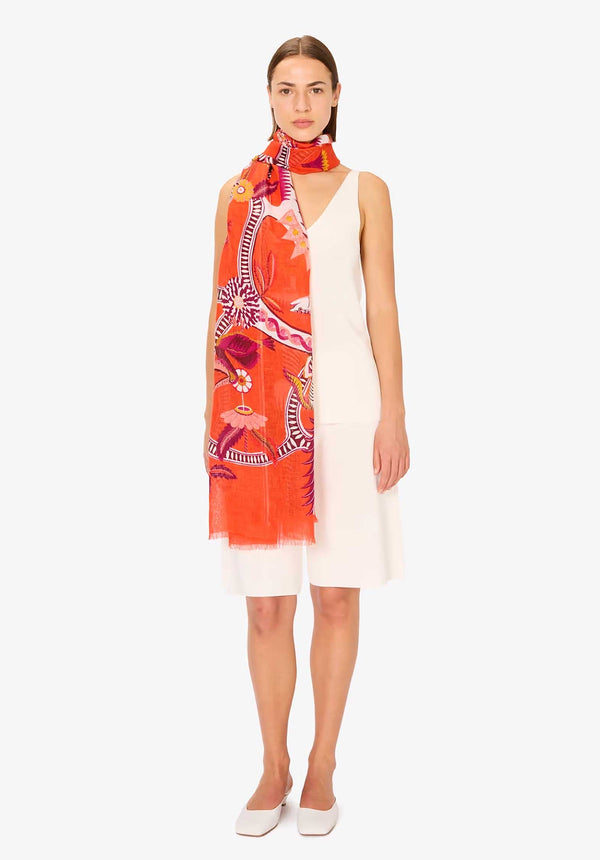 Rue Madam Scarf Et211di65 Orangeade