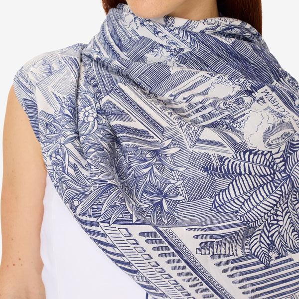 Rue Madam Scarf Et211pi04 Blue