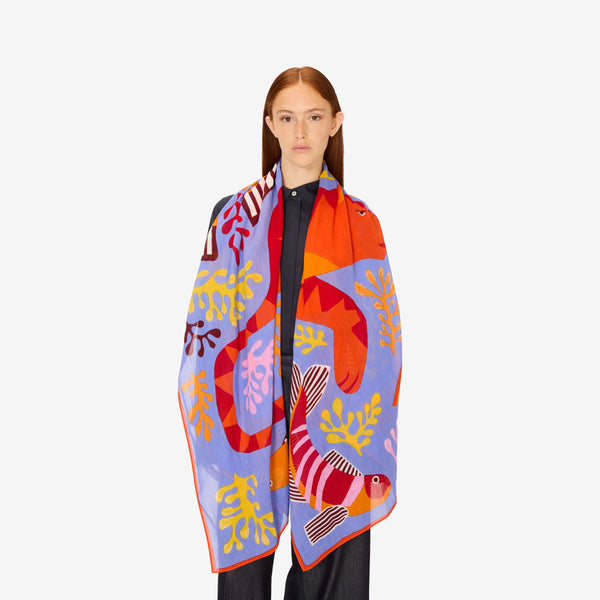 rue madam Scarf Et211sp05 Purple