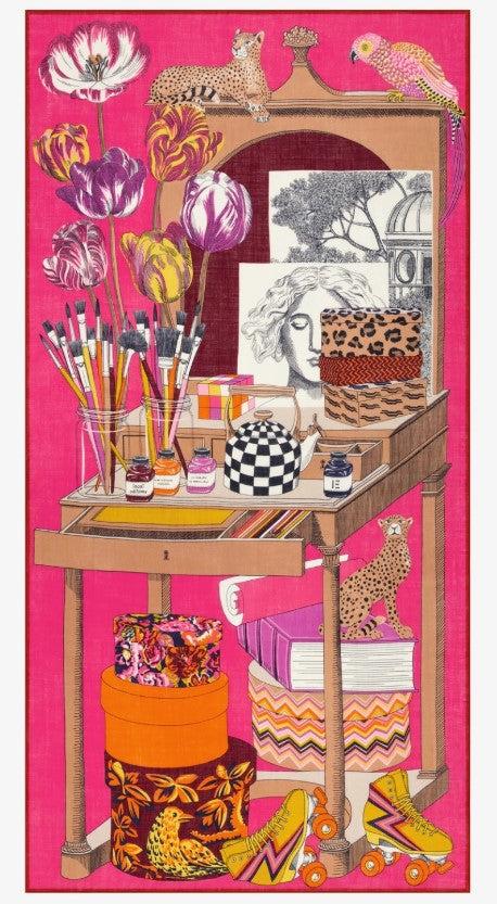 Rue Madam Scarf Et221at07 Pink