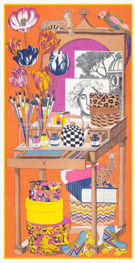 Rue Madam Scarf Et221at08 Orange