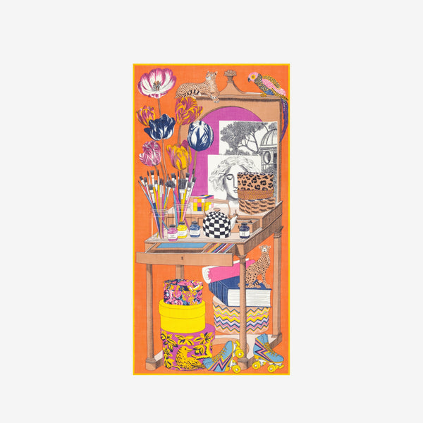 Rue Madam Scarf Et221at08 Orange