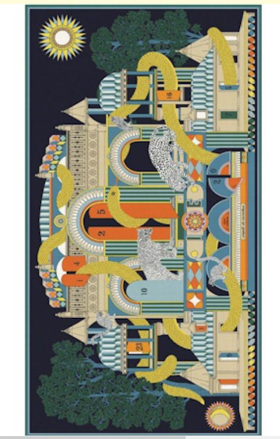 rue madam Scarf Et221ni14 Multico