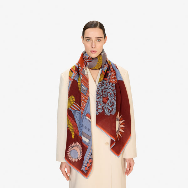 rue madam Scarf Et221ni52 Autumn