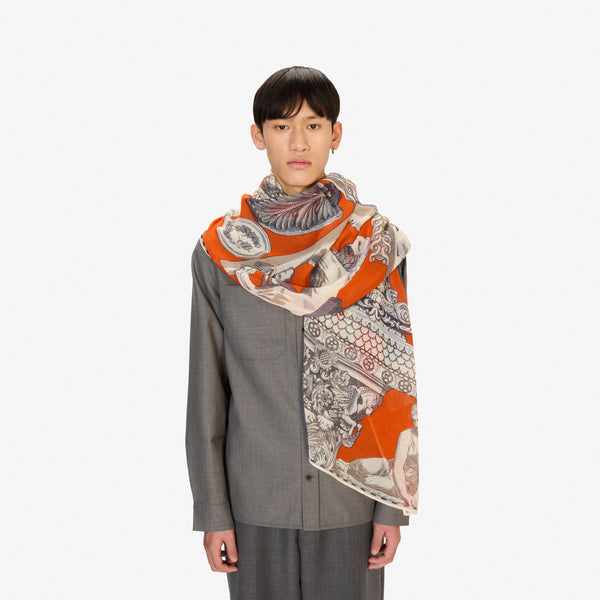 rue madam Scarf Et22arc08 Orange