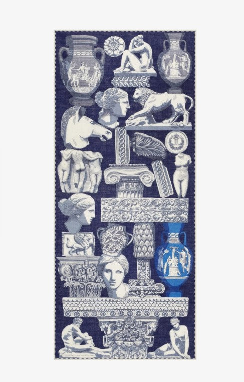 Rue Madam Scarf Et22arc24 Navy