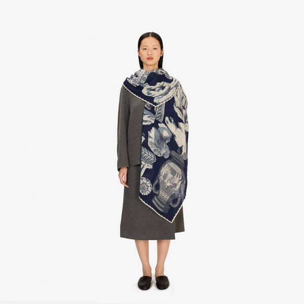 Rue Madam Scarf Et22arc24 Navy