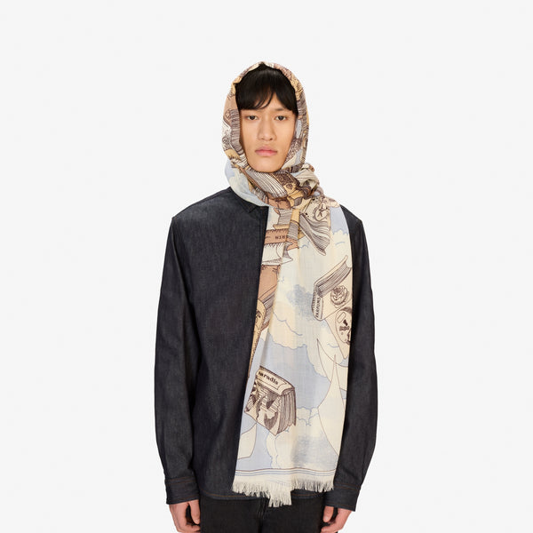 rue madam Scarf Et22edi03 Grey