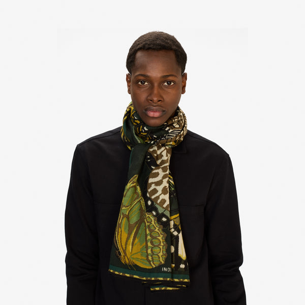 rue madam Scarf Et22pap26 Emerald