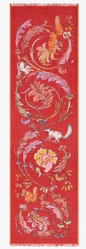 Rue Madam Scarf Et22roc06 Red