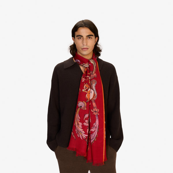 rue madam Scarf Et22roc06 Red
