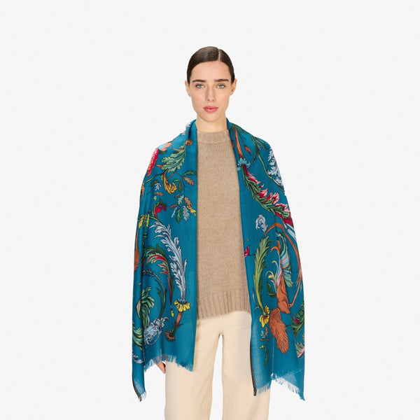 rue madam Scarf Et22roc34 Duck-Blue
