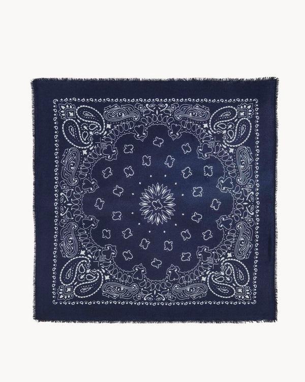 rue madam Scarf Hachiko Marine-Fonce