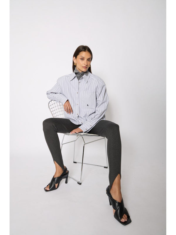 Rue Madam Shirt 21clea Grey-Stripes
